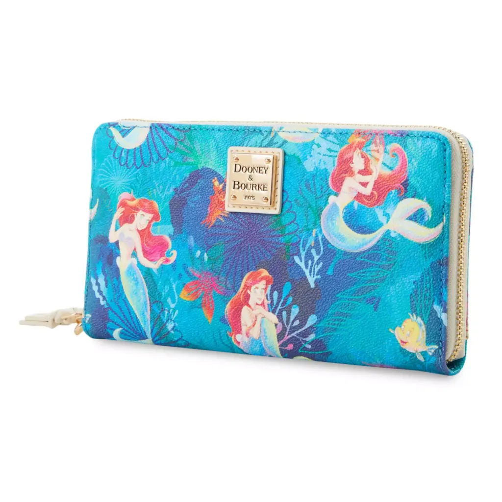 The Little Mermaid 2023 Wristlet Wallet (side) by Disney Dooney and Bourke