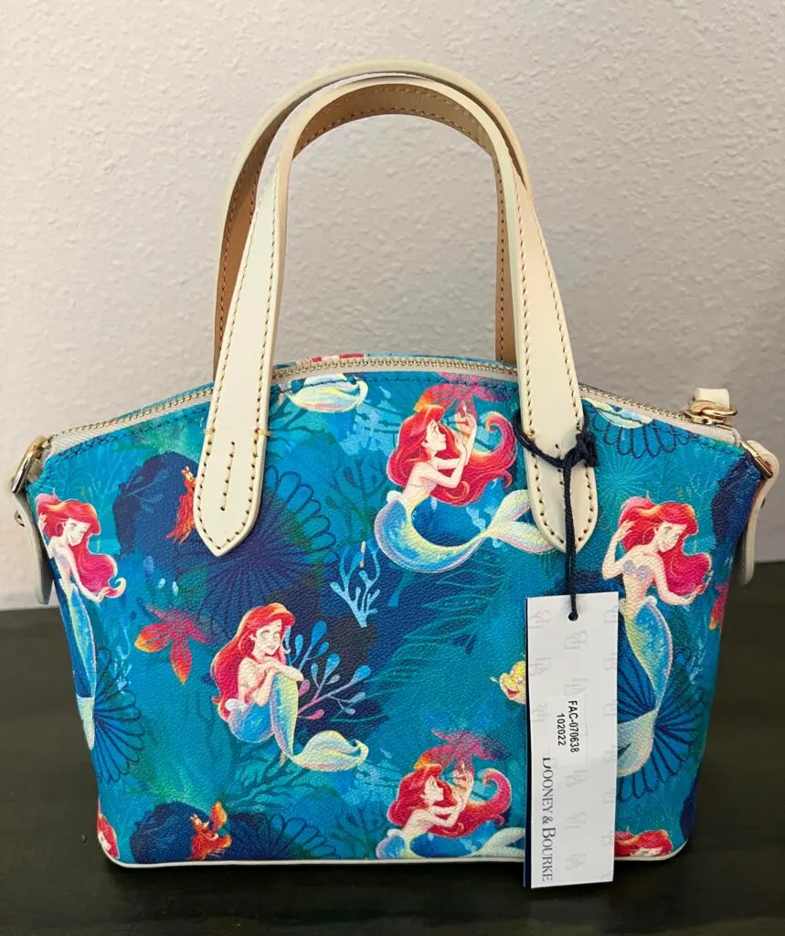 The Little Mermaid 2023 Satchel (back) by Dooney and Bourke 