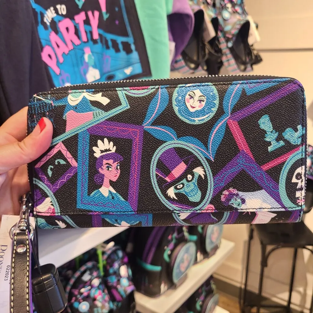 The Haunted Mansion 2023 Wallet (back) by Disney Dooney and Bourke