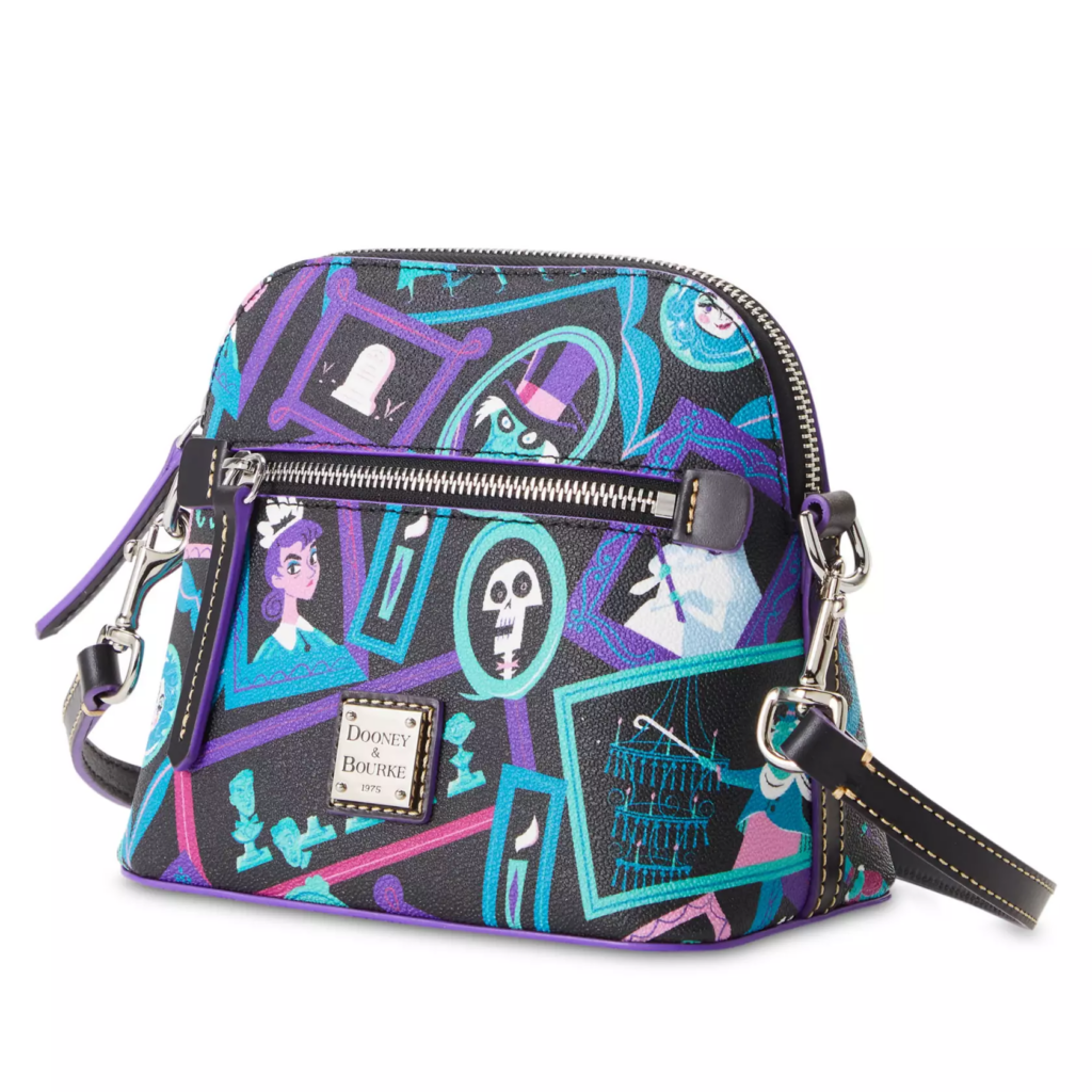 The Haunted Mansion 2023 Domed Crossbody Bag (side) by Disney Dooney and Bourke