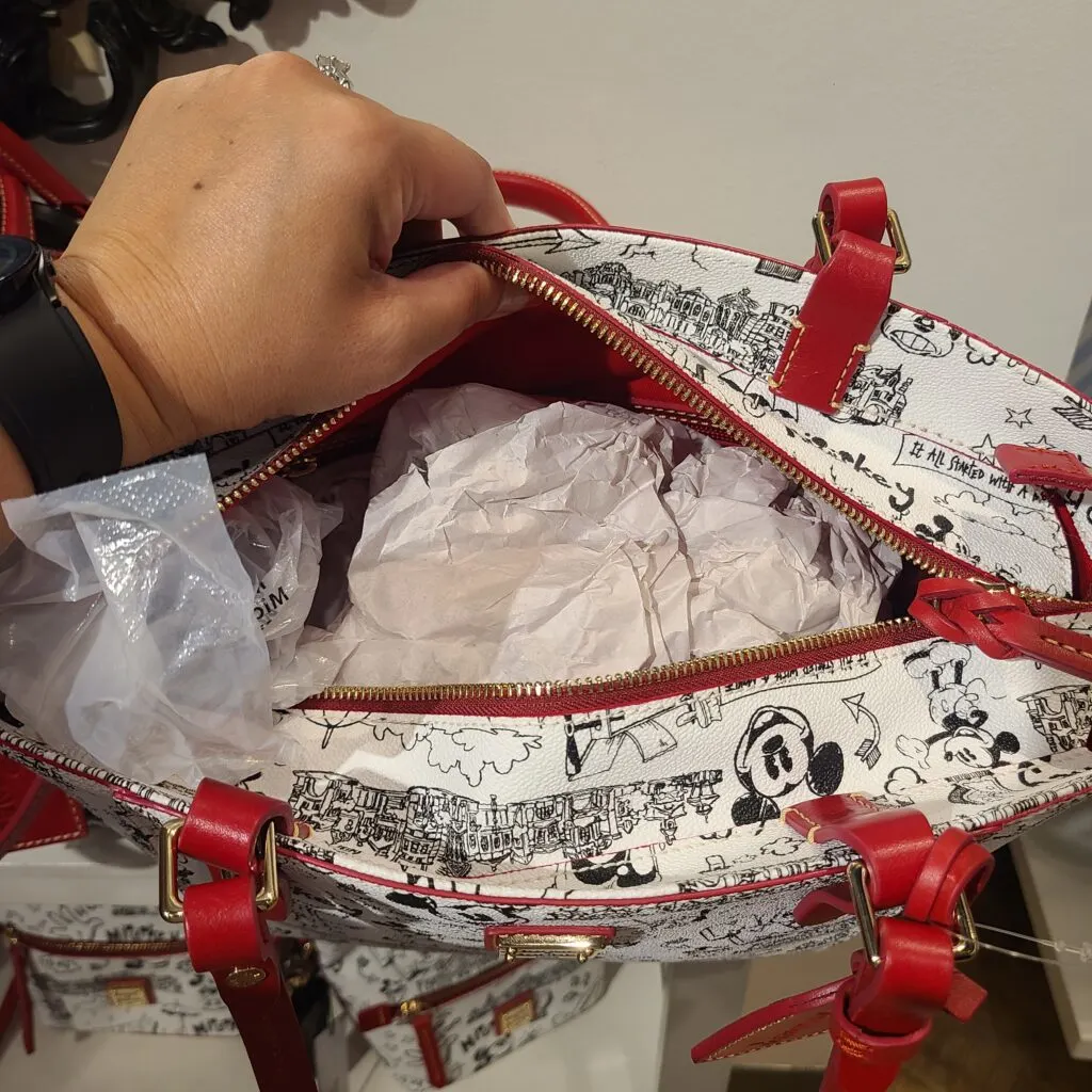 Mickey Sketch Art Tote Bag (interior) by Disney Dooney & Bourke