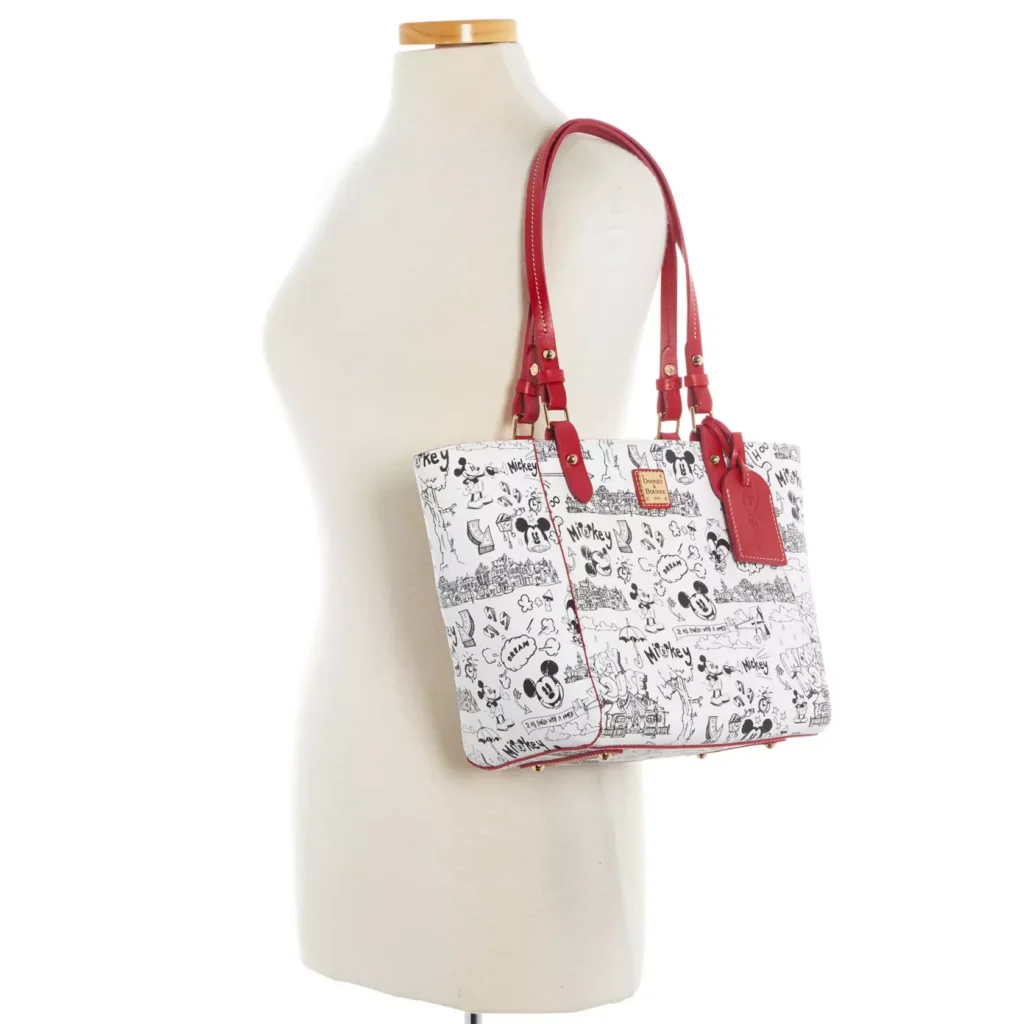 Mickey Mouse Sketch Art Dooney & Bourke Tote Bag (strap)