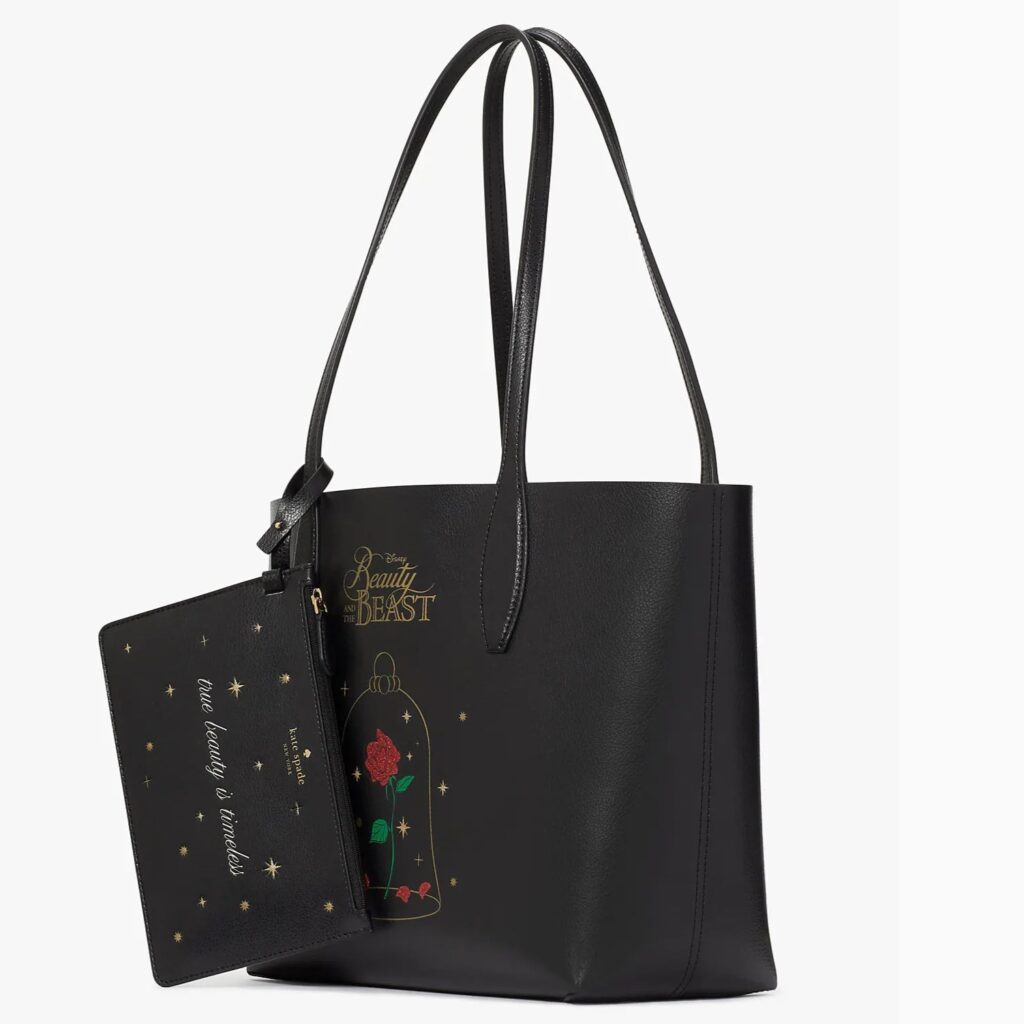 Beauty and the Beast reversible tote (side)