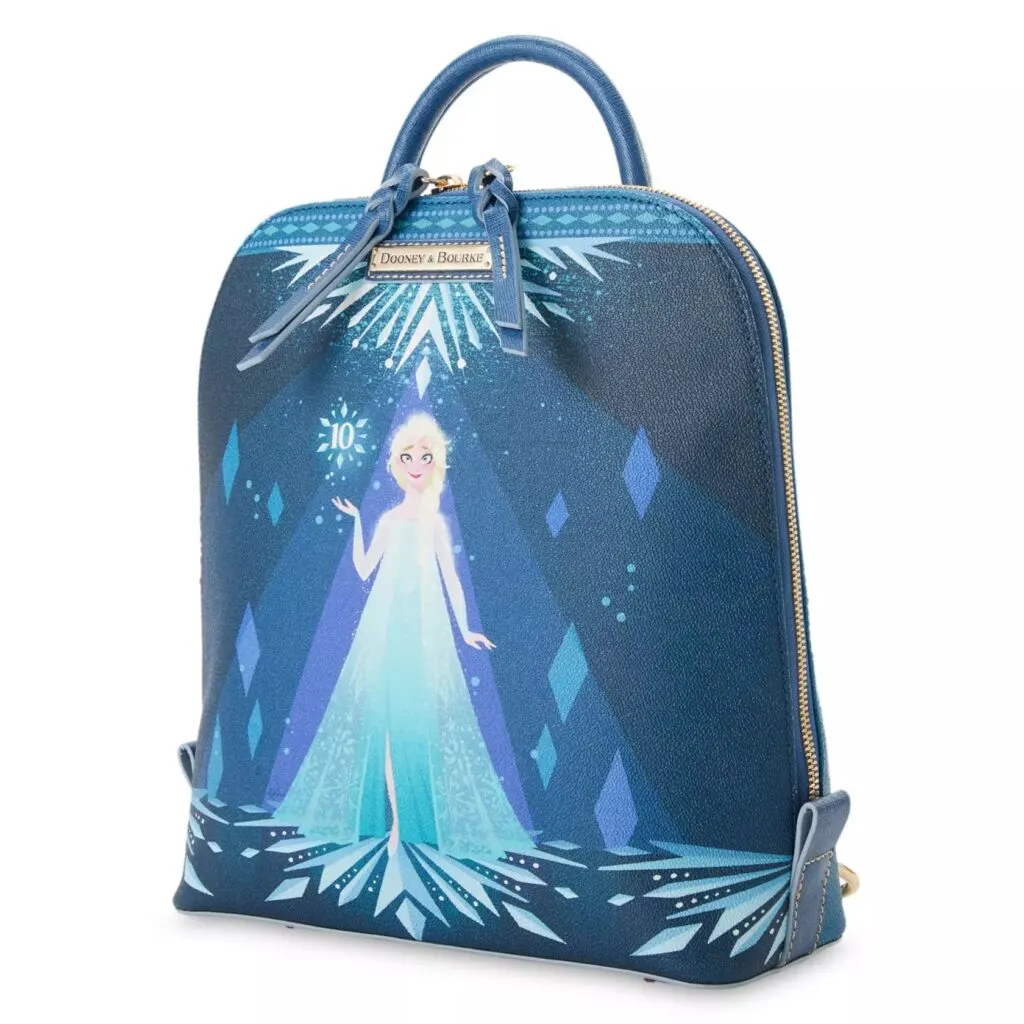Frozen 10th Anniversary Backpack (side) by Disney Dooney & Bourke