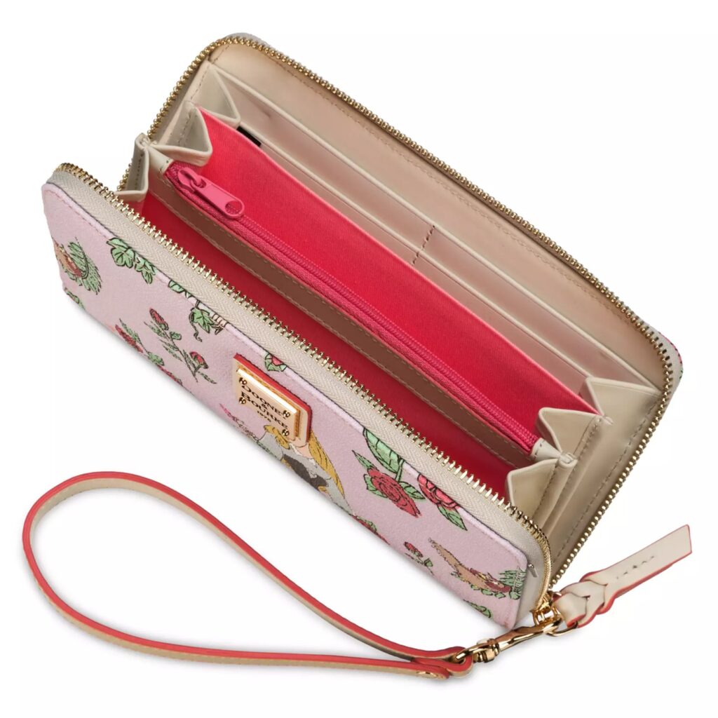 Aurora Sleeping Beauty 65th Anniversary Dooney & Bourke Wristlet Wallet (interior)