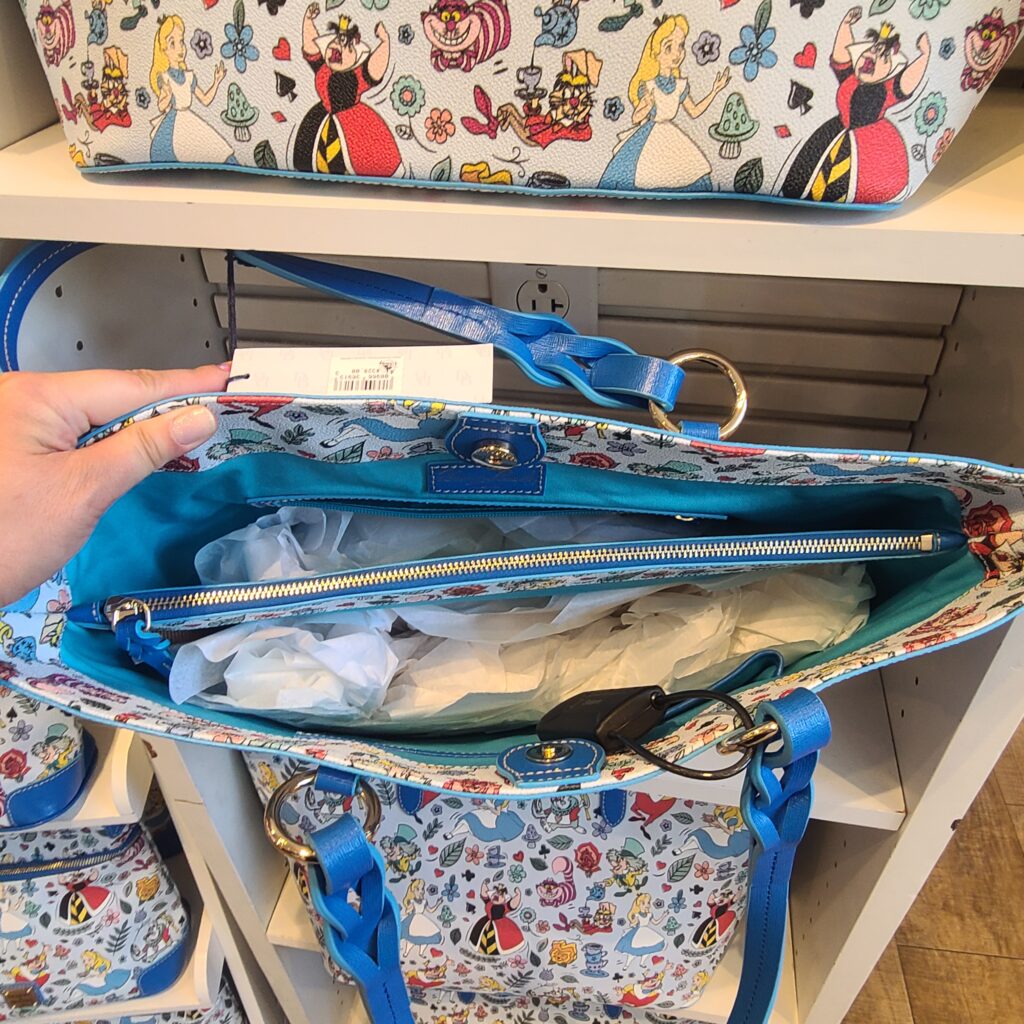 Alice in Wonderland Tote Bag (interior) by Disney Dooney & Bourke