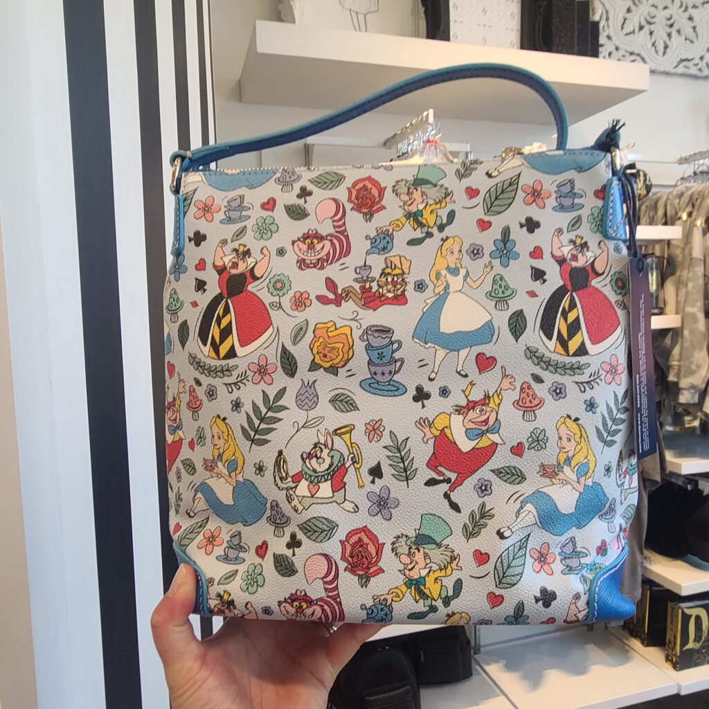 Alice in Wonderland Crossbody Bag (back) by Disney Dooney & Bourke