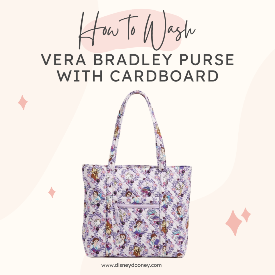 How To Wash a Vera Bradley Purse With Cardboard Disney Dooney and