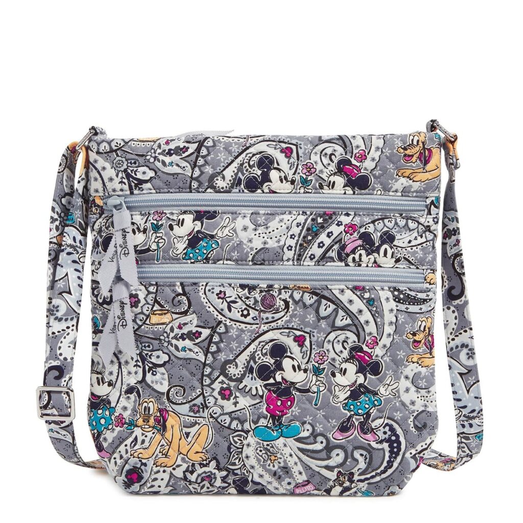 Mickey Mouse Piccadilly Paisley Disney Triple Zip Hipster Crossbody Bag by Vera Bradley