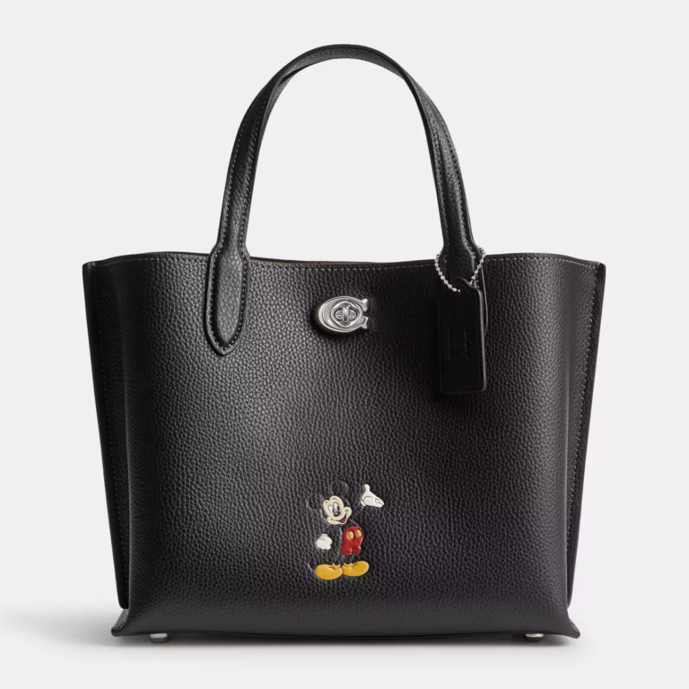 Disney X Coach Willow Tote Bag 24 With Mickey Mouse