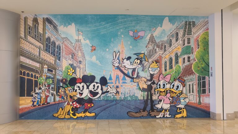 Walt Disney World mural at MCO