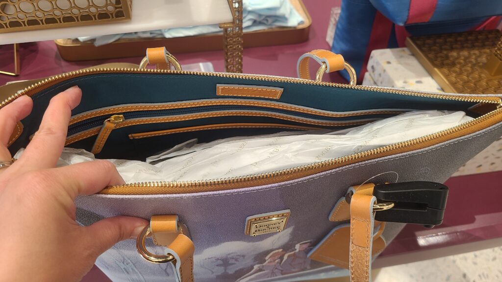 Cinderella 75th Anniversary Tote Bag (interior) by Disney Dooney & Bourke Cinderella 75th Anniversary Tote Bag (interior) by Disney Dooney & Bourke