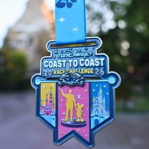 runDisney 2026 Coast to Coast Challenge Medal