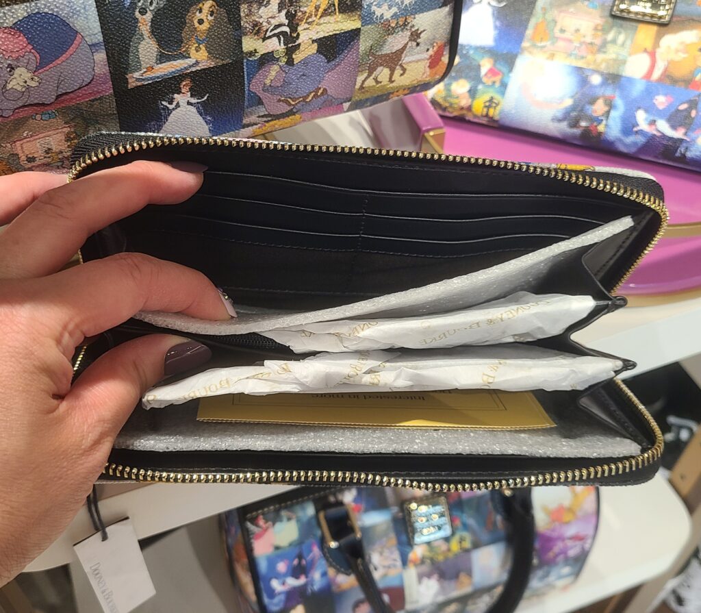 Disney Classic Films Wristlet Wallet (interior) by Disney Dooney and Bourke Disney Classic Films Wristlet Wallet (interior) by Disney Dooney and Bourke