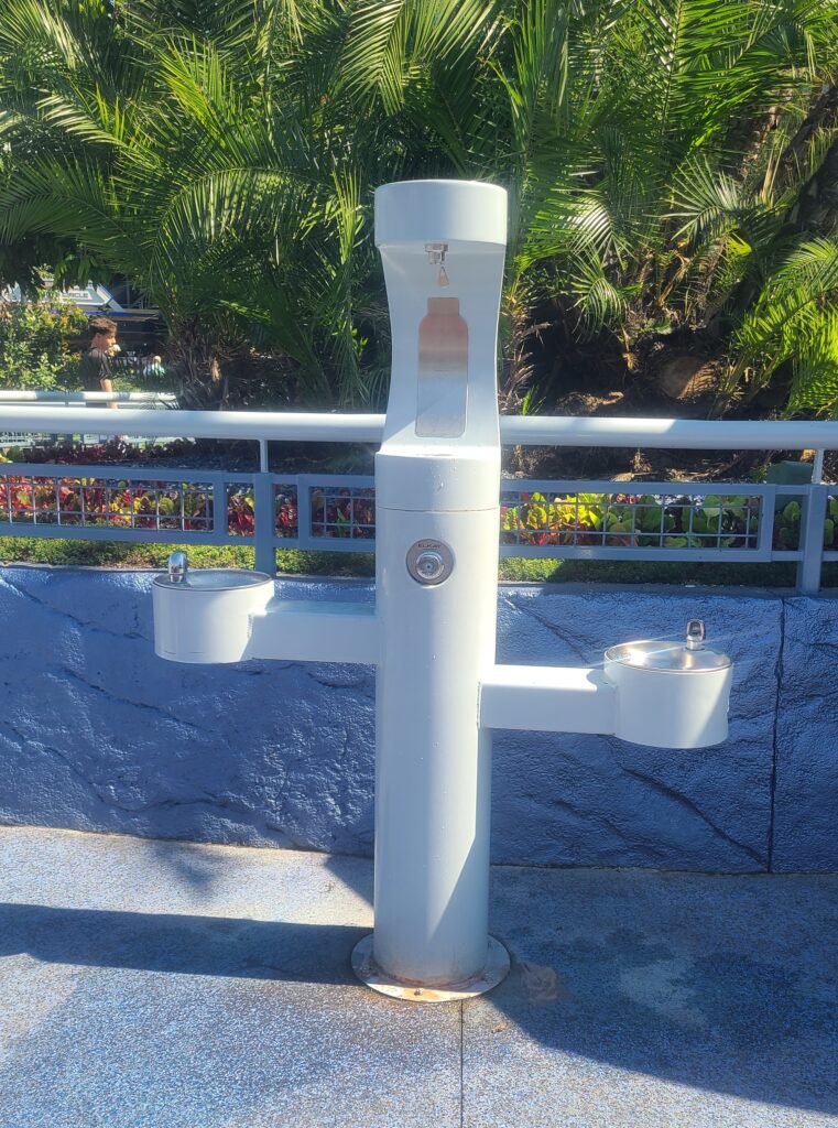 Water Bottle Refill Station by Autopia in Tomorrowland Water Bottle Refill Station by Autopia in Tomorrowland