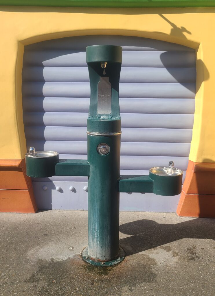 Water Bottle Refill Station by the Restrooms in Toontown Water Bottle Refill Station by the Restrooms in Toontown