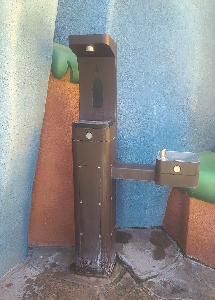 Water Bottle Refill Station by the quiet corner in Mickey's Toontown Water Bottle Refill Station by the quiet corner in Mickey's Toontown