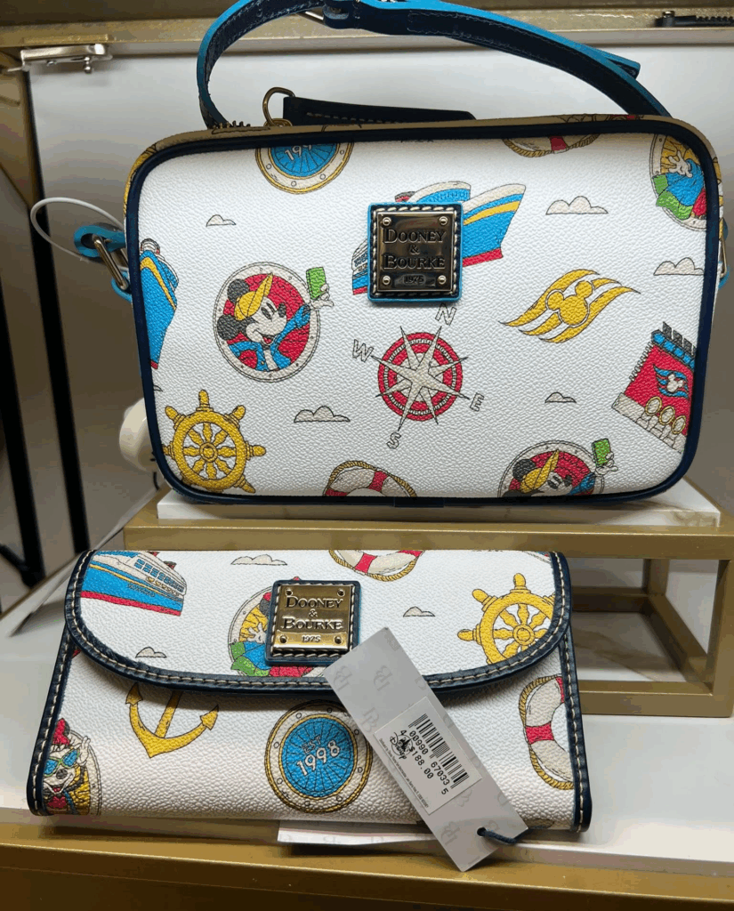 Disney Cruise Line 2025 Nautical Crossbody and Wallet by Disney Dooney & Bourke