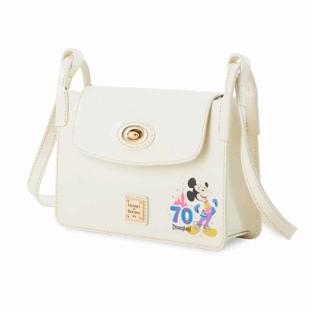 Disneyland 70th Anniversary Dooney & Bourke Pinky Crossbody Bag (side) Disneyland 70th Anniversary Dooney & Bourke Pinky Crossbody Bag (side)
