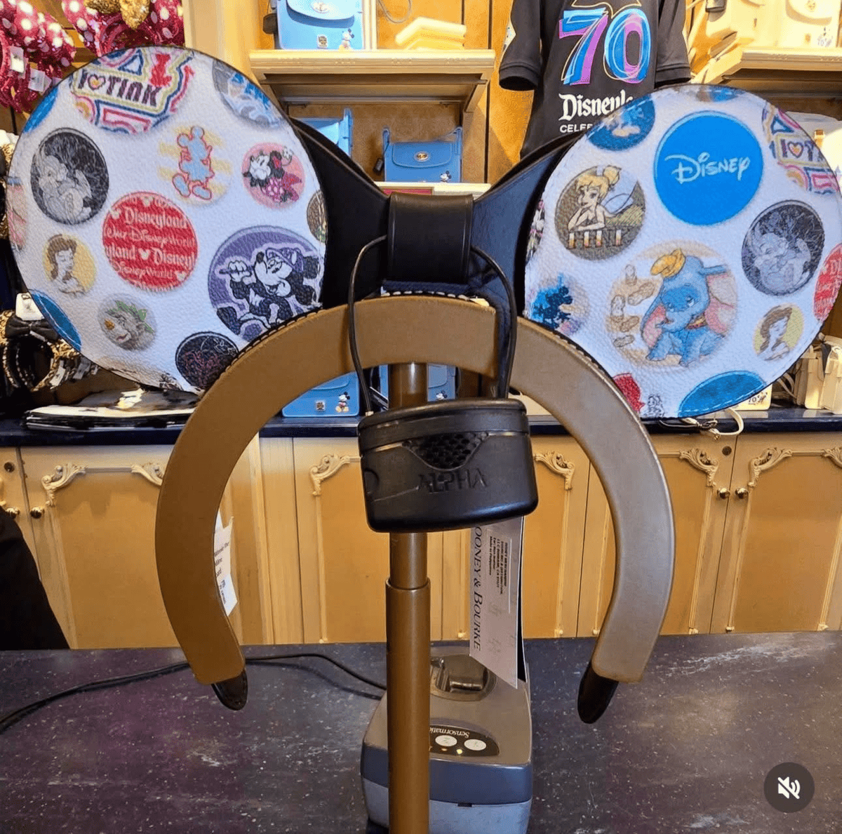 Buttons 2025 Vault Ear Headband by Disney Dooney & Bourke (back) Buttons 2025 Vault Ear Headband by Disney Dooney & Bourke (back)