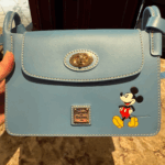 Mickey Mouse Blue Pinky Leather Crossbody Bag by Disney Dooney & Bourke