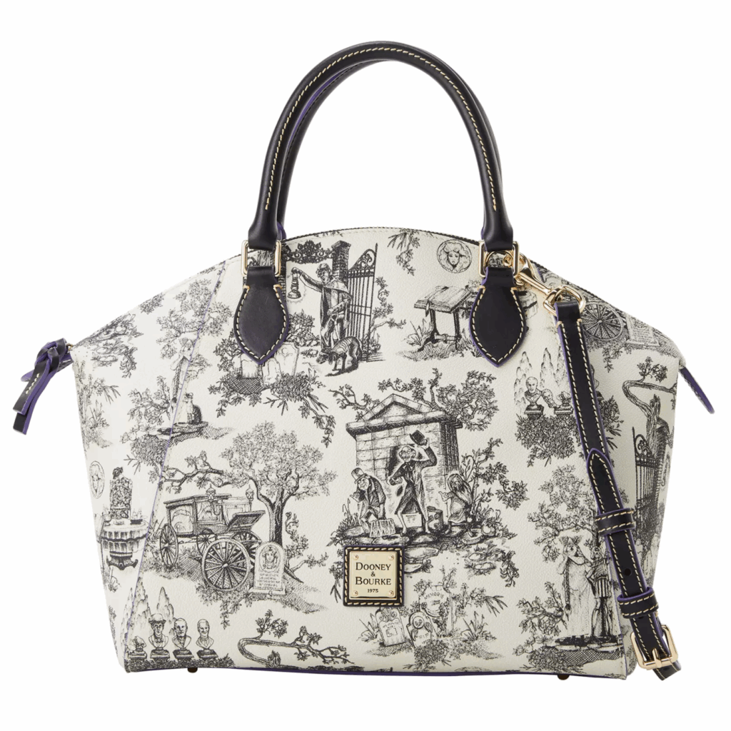 The Haunted Mansion Toile Dooney & Bourke Satchel The Haunted Mansion Toile Dooney & Bourke Satchel