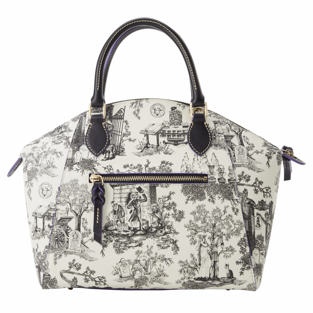 The Haunted Mansion Toile Dooney & Bourke Satchel (back) The Haunted Mansion Toile Dooney & Bourke Satchel (back)