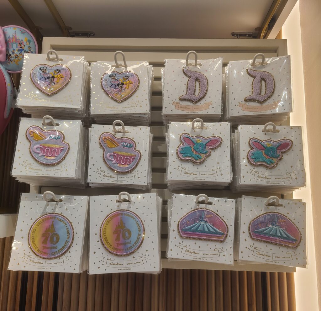 Stoney Clover Lane Disneyland 70th Anniversary Patches