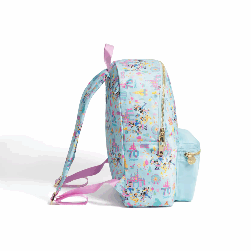 Disneyland 70th Anniversary Backpack by Stoney Clover Lane (side zipper)
