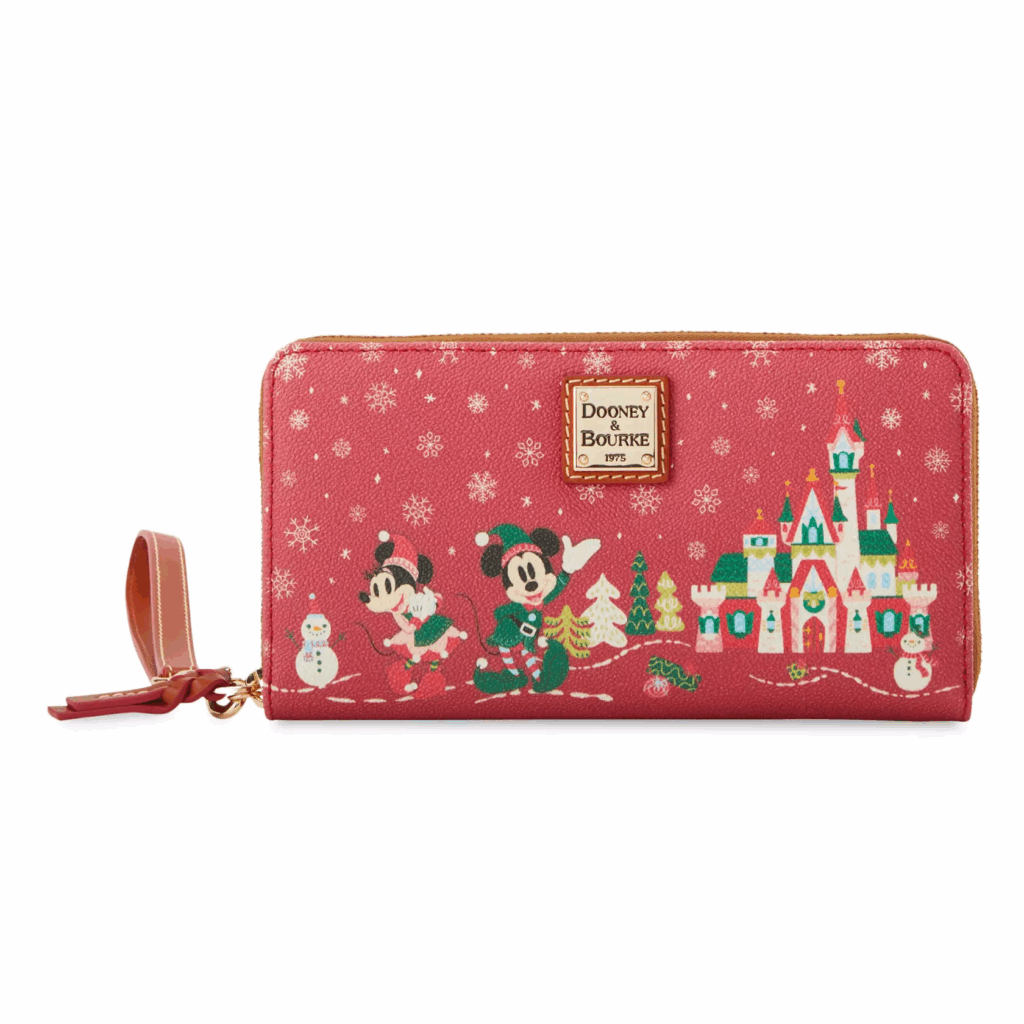 Mickey Mouse Family Christmas Dooney & Bourke Wristlet Wallet – Exclusive Mickey Mouse Family Christmas Dooney & Bourke Wristlet Wallet – Exclusive