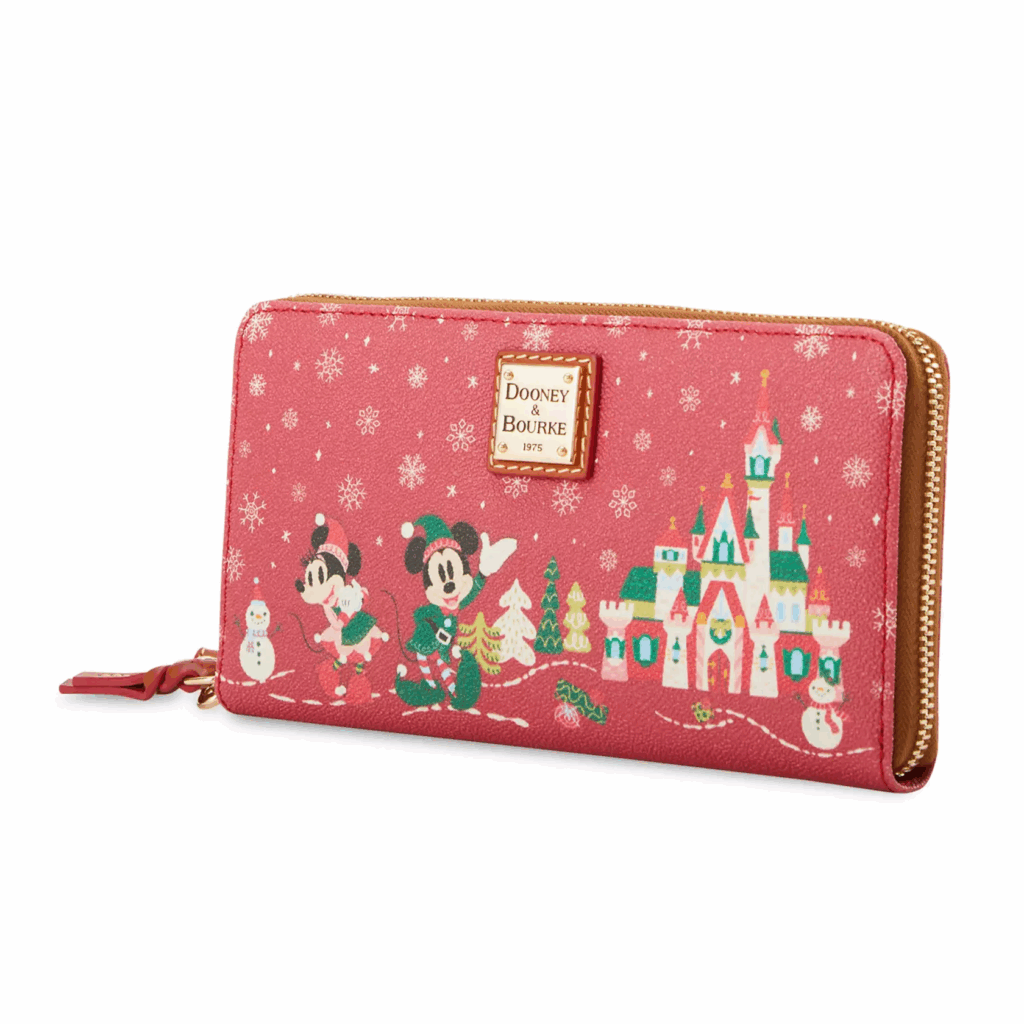 Mickey Mouse Family Christmas Dooney & Bourke Wristlet Wallet – Exclusive (side) Mickey Mouse Family Christmas Dooney & Bourke Wristlet Wallet – Exclusive (side)