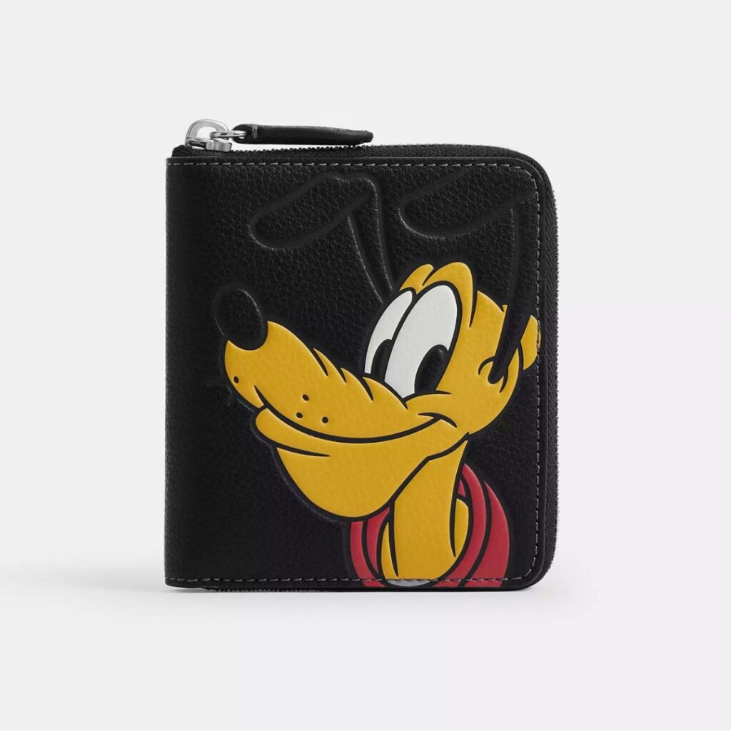 Disney X Coach Zip Around Coin Wallet With Pluto