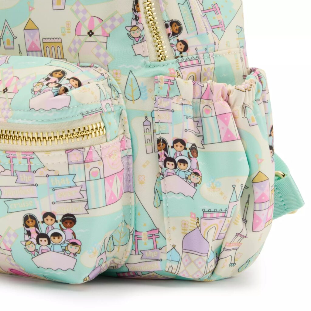 Disney it's a small world Mini Backpack by Stoney Clover Lane – Exclusive (side pocket)