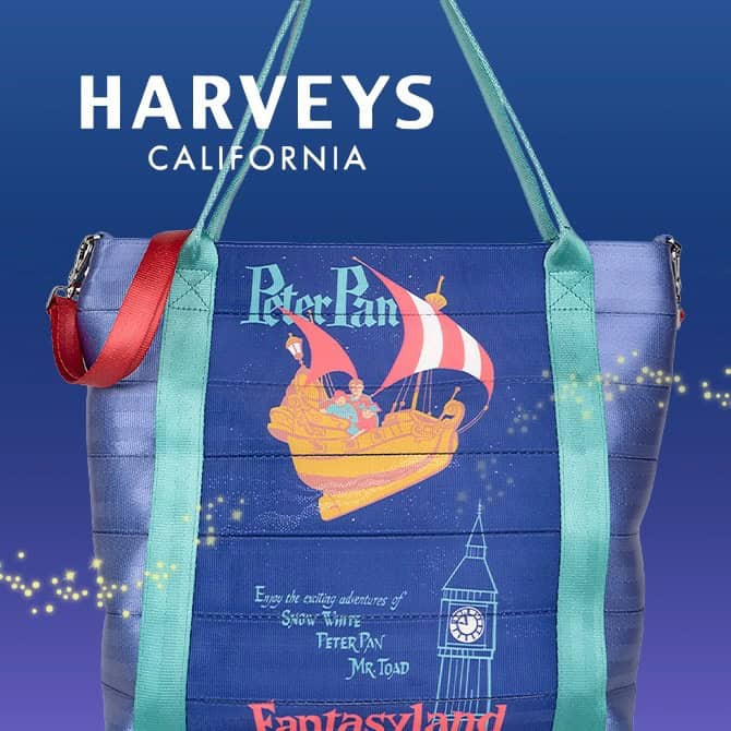 Harveys Peter Pan's Flight Tote 2025 - Disney Dooney and Bourke Guide