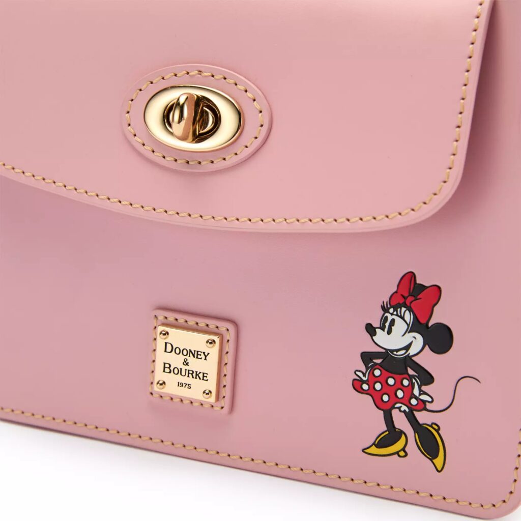 Minnie Mouse Dooney & Bourke Pinky Crossbody Bag (close up)