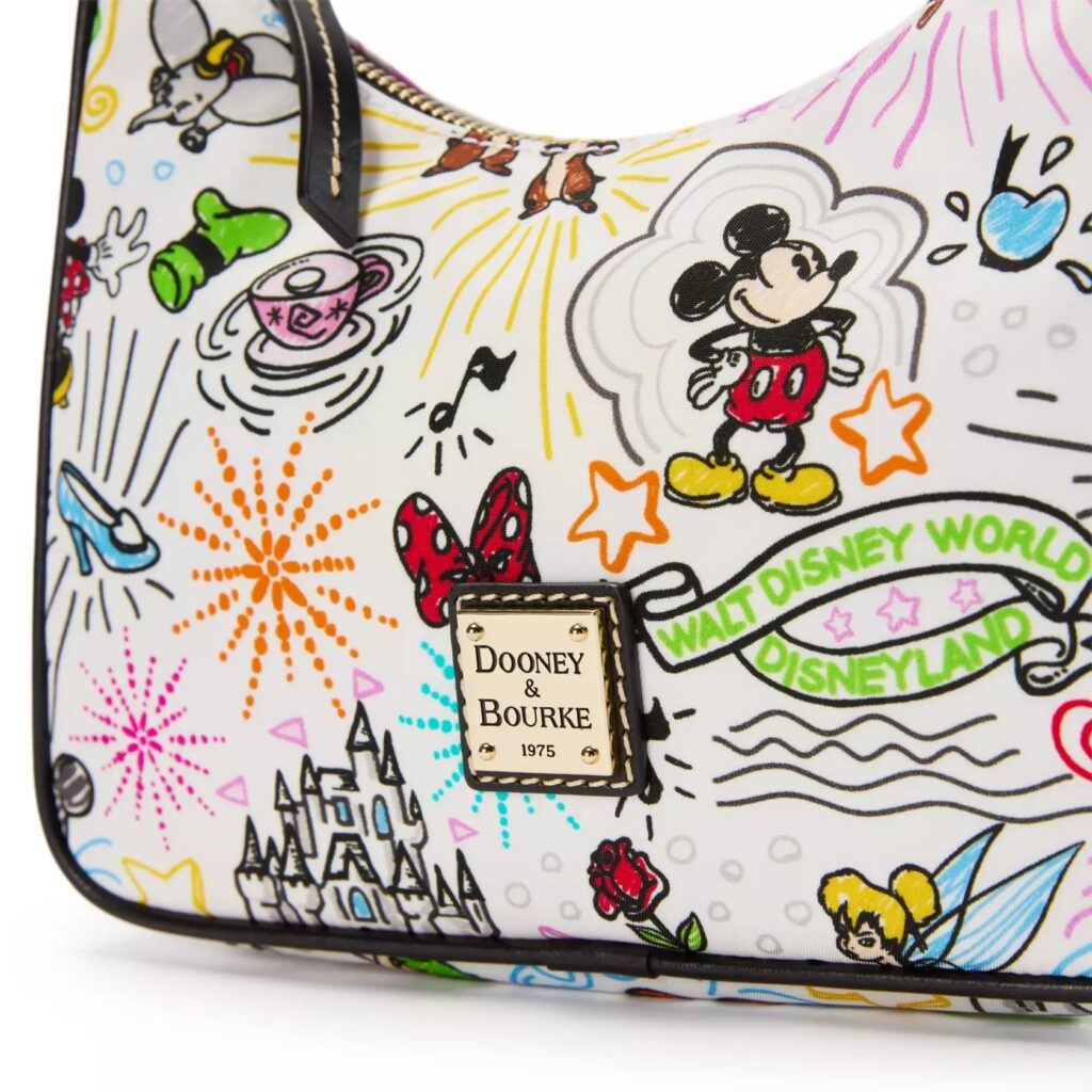 Disney Sketch Baguette (close up) by Dooney & Bourke