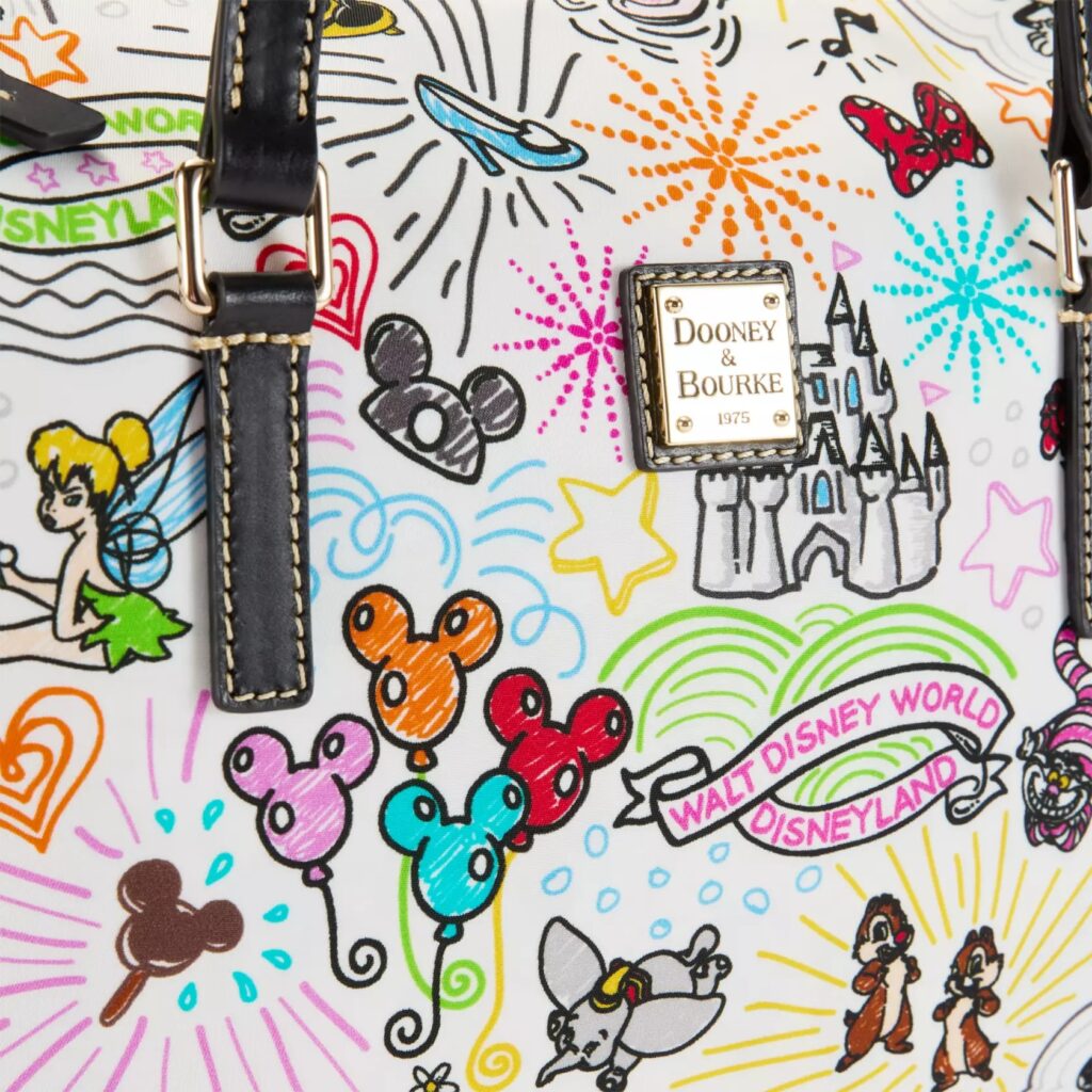 Disney Sketch Tote Bag (close up on finishings) by Dooney & Bourke 