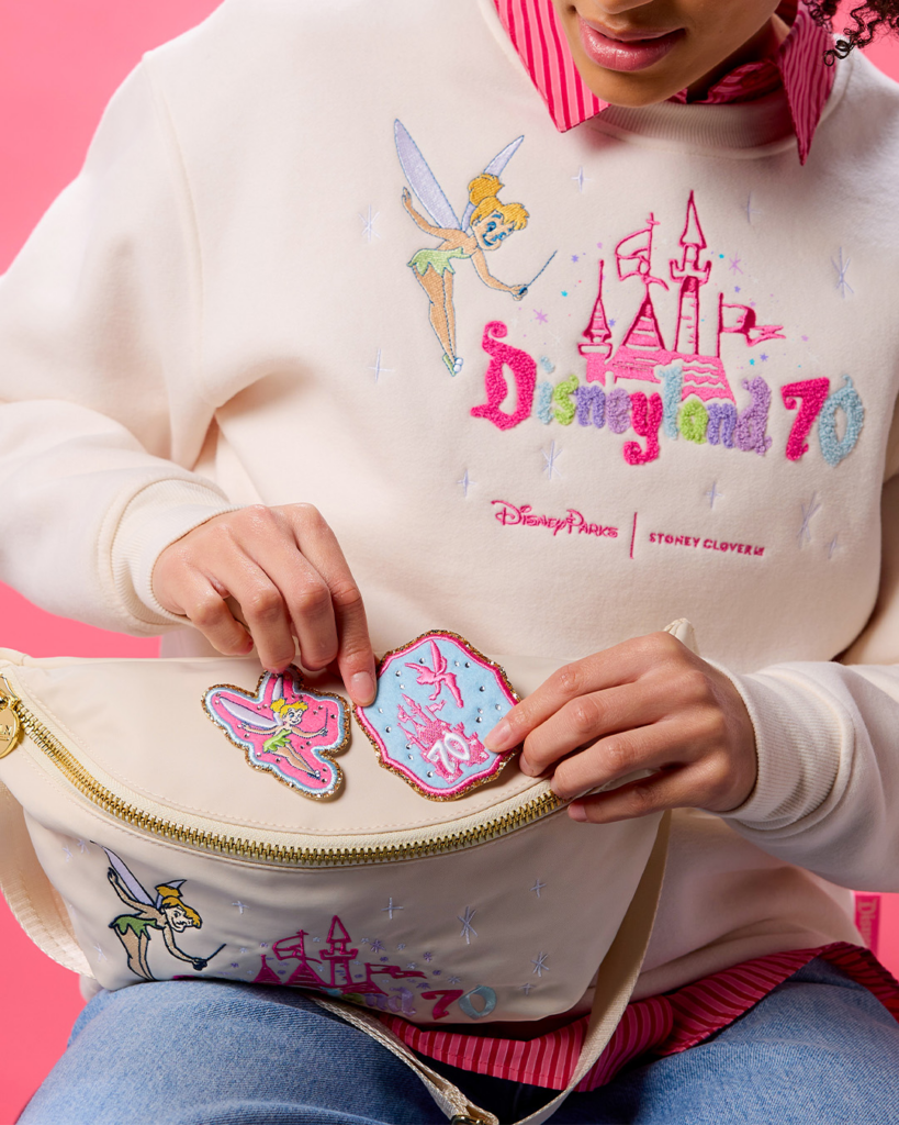 Disneyland 70th Anniversary Crew Neck Sweatshirt and Patches by Stoney Clover Lane