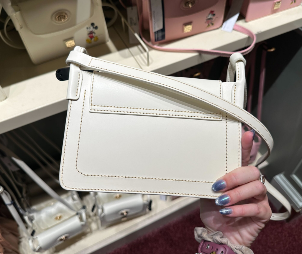 Mickey Mouse White Pinky Leather Crossbody Bag by Disney Dooney & Bourke (back)