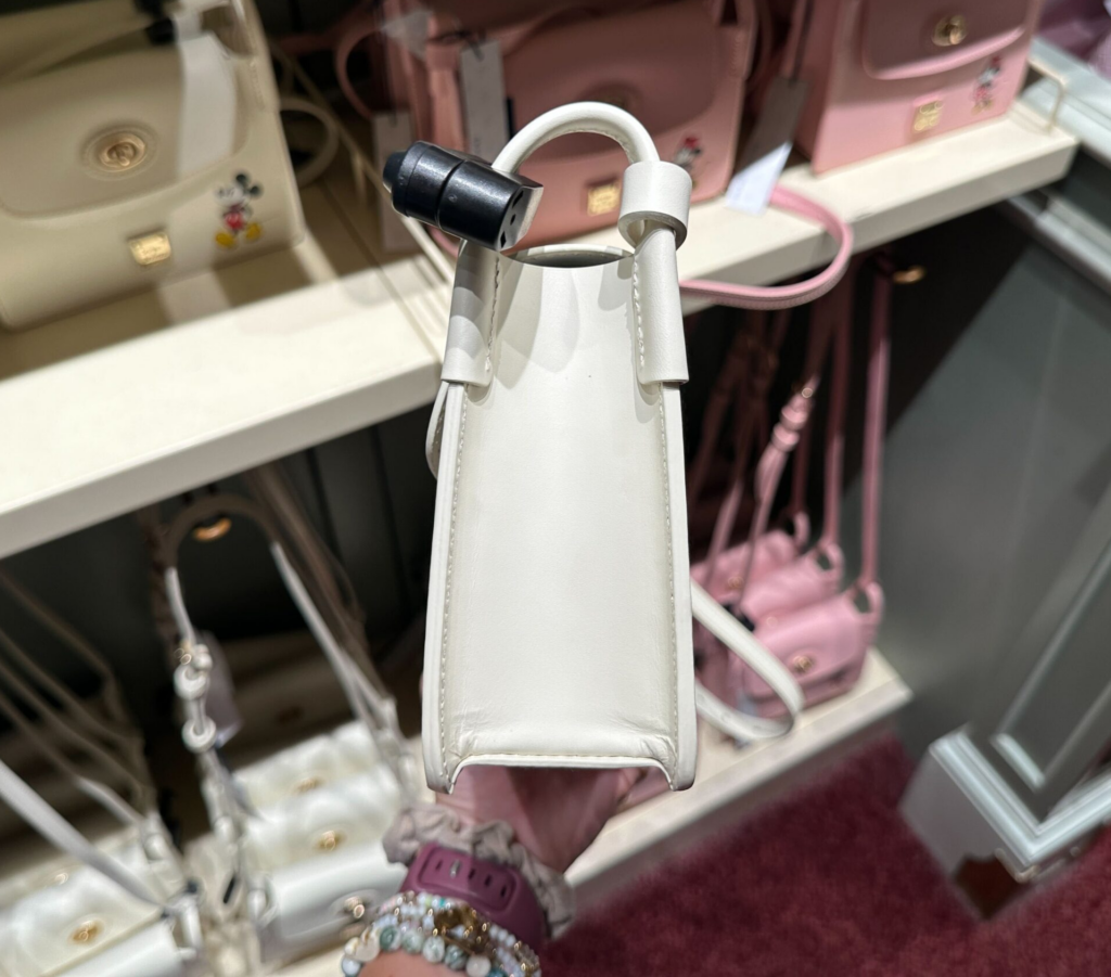 Mickey Mouse White Pinky Leather Crossbody Bag by Disney Dooney & Bourke (side)