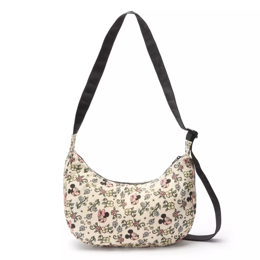 Mickey and Minnie Mouse Floral Crescent Bag by Baggu Mickey and Minnie Mouse Floral Crescent Bag by Baggu