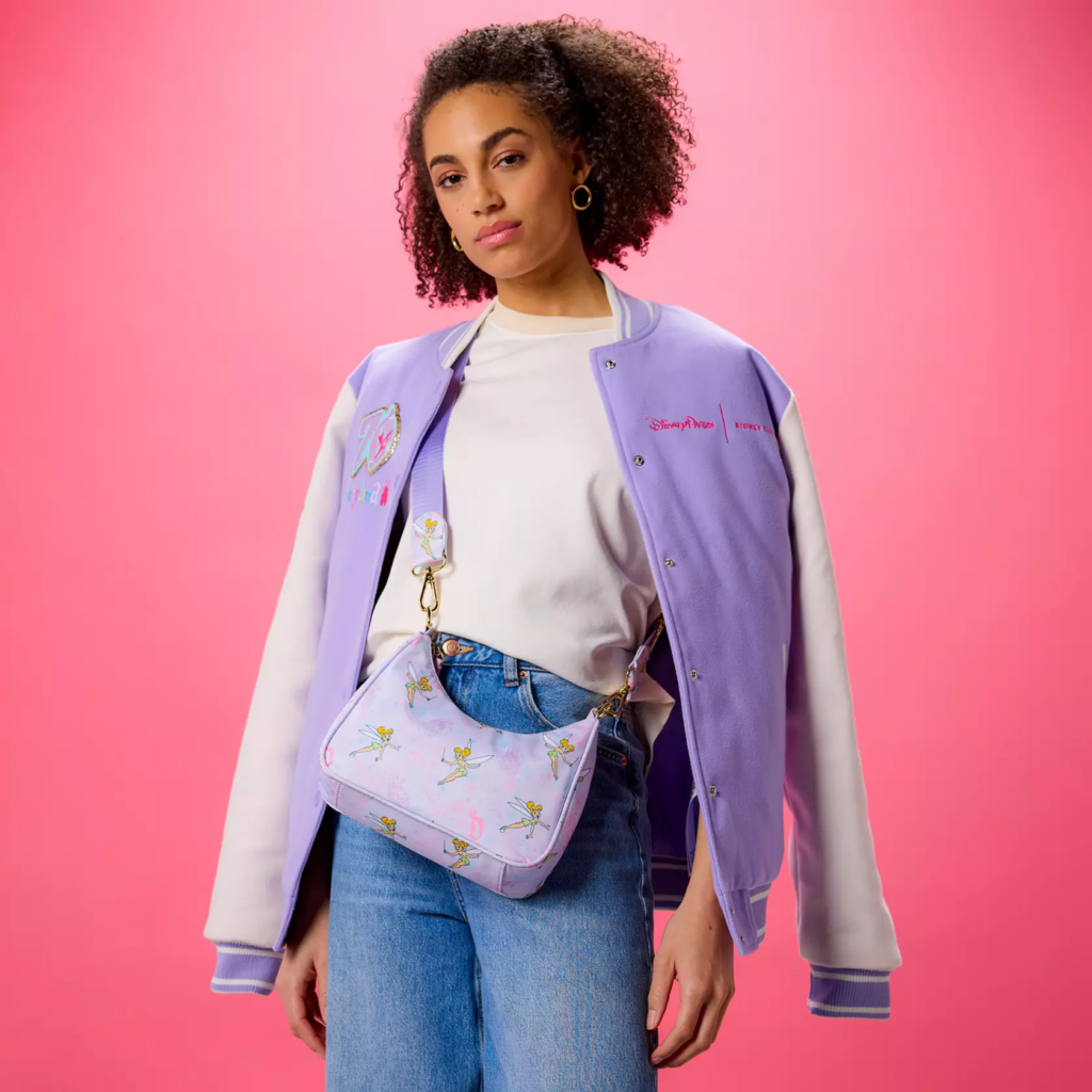 Tinker Bell Crossbody Bag by Stoney Clover Lane – Disneyland 70th Anniversary (model)