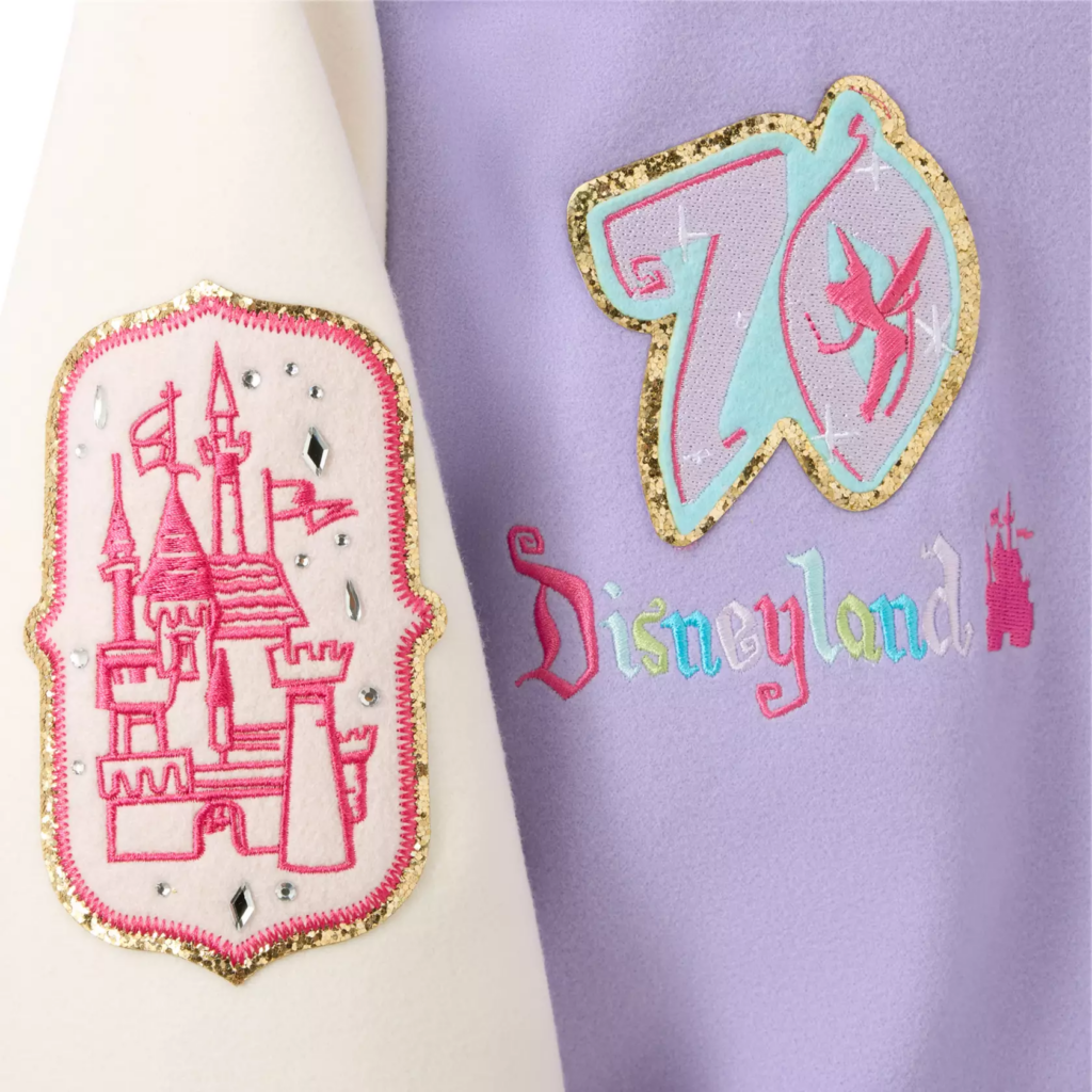 Tinker Bell Varsity Jacket for Adults by Stoney Clove Lane – Disneyland 70th Anniversary (castle patch)