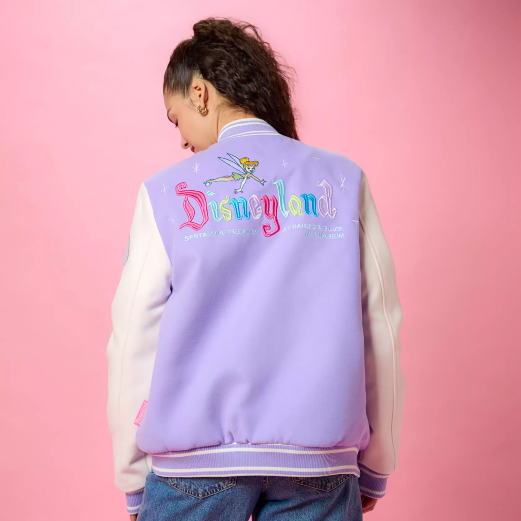 Tinker Bell Varsity Jacket for Adults by Stoney Clove Lane – Disneyland 70th Anniversary (model back)
