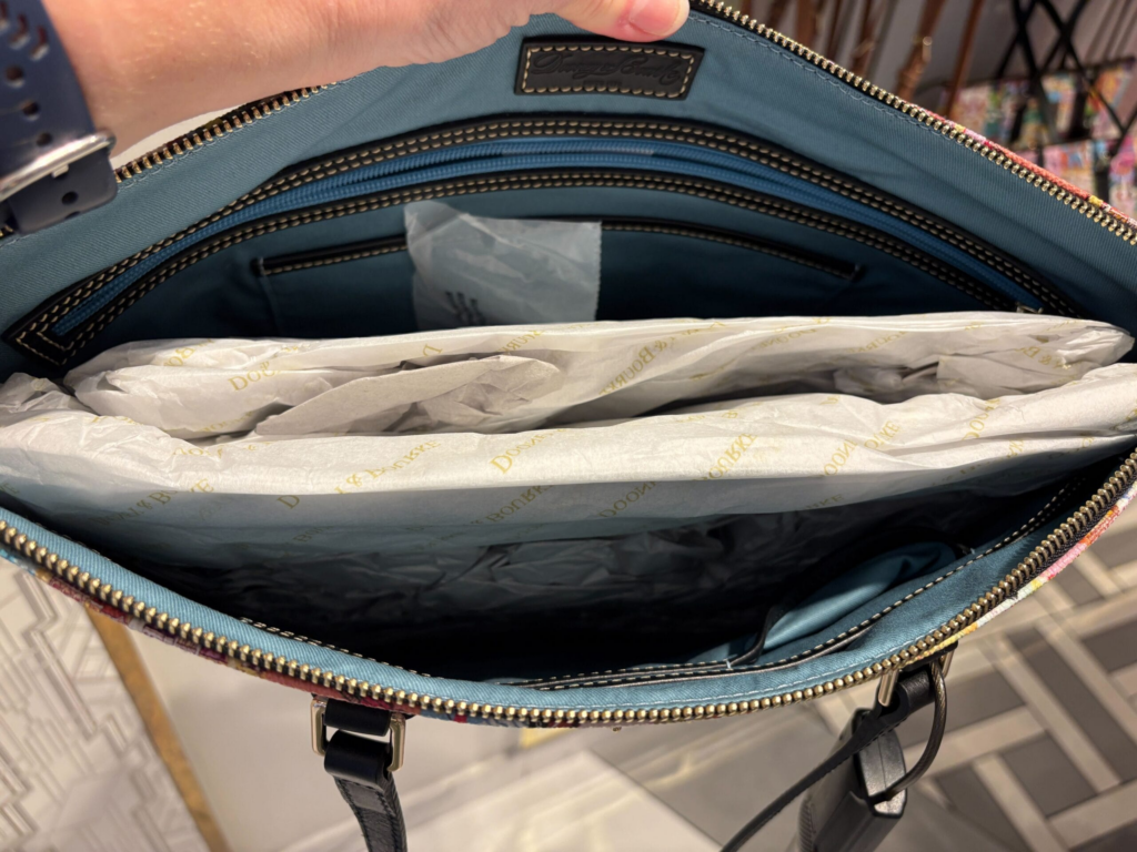 Disney Parks Vintage Maps Tote Bag by Disney Dooney & Bourke (interior)