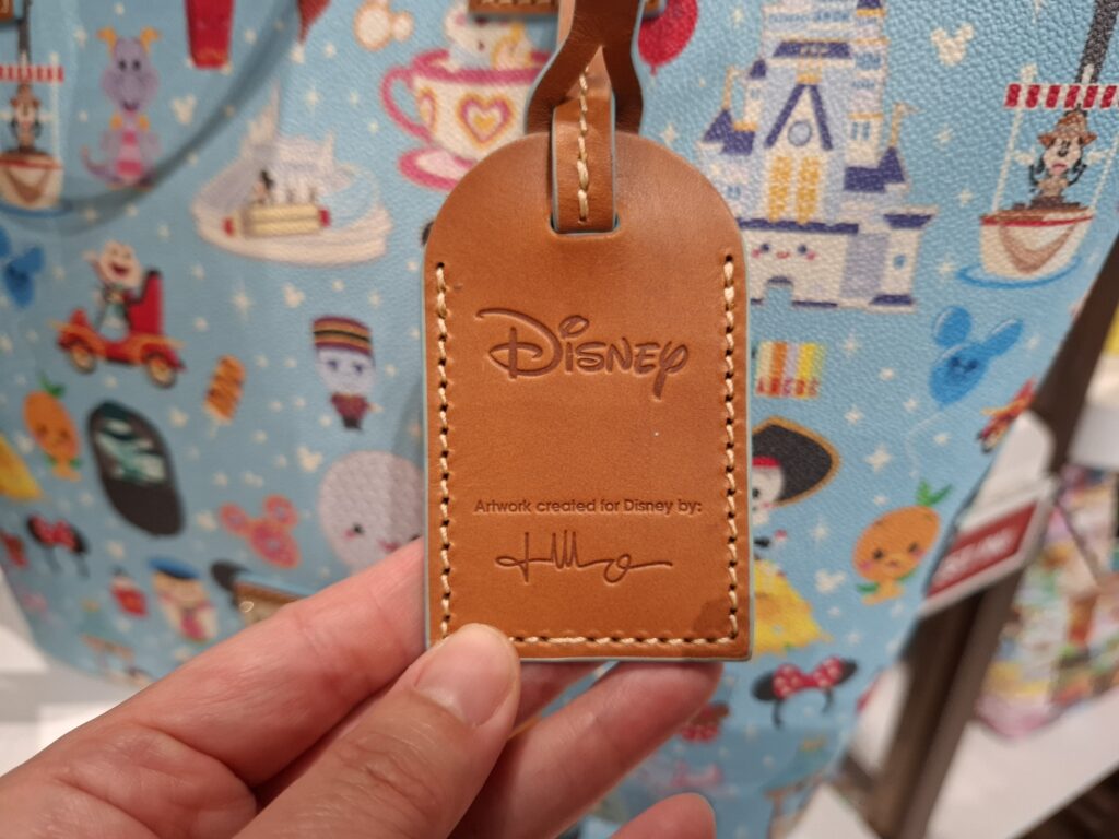 Disney Parks Dooney & Bourke Tote Bag by Jerrod Maruyama (hangtag)