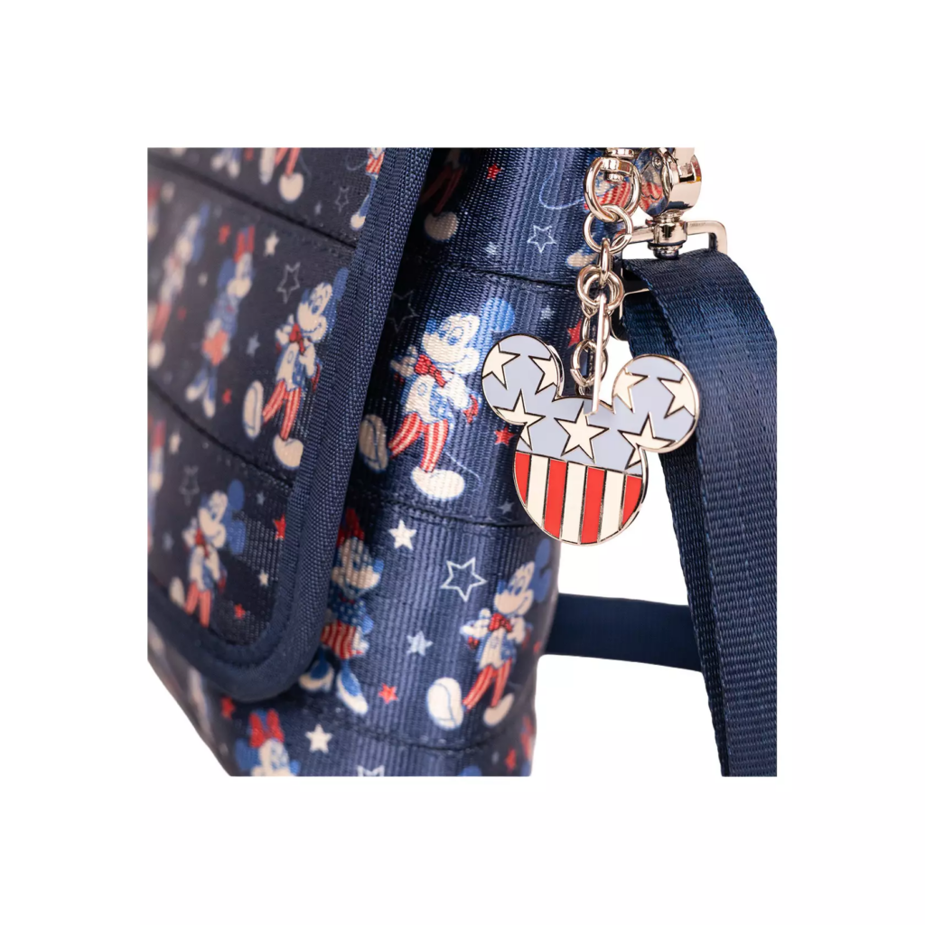 Mickey and Minnie Mouse Americana Crossbody Bag by Harveys (side)