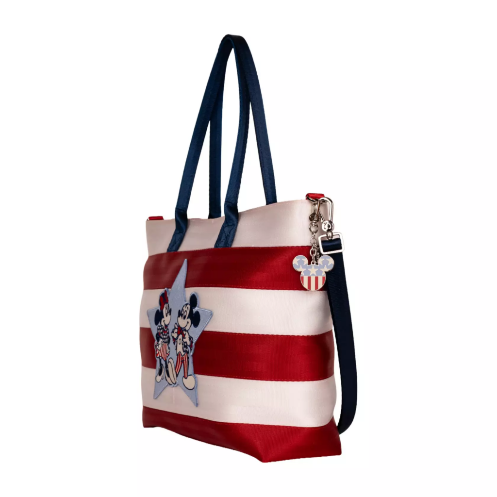 Mickey and Minnie Mouse Americana Tote Bag by Harveys (side)