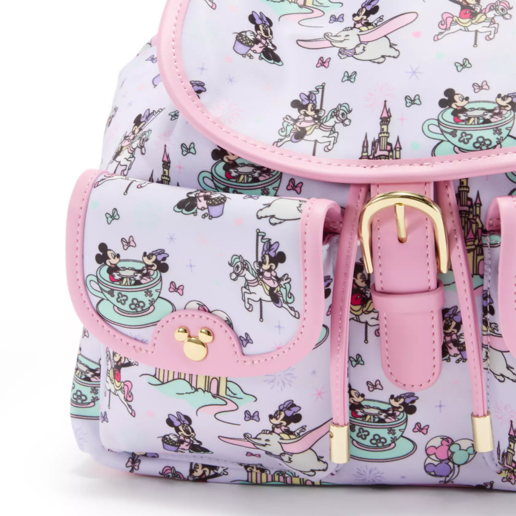 Mickey and Minnie Mouse in the Parks Backpack by Stoney Clover Lane (close up)