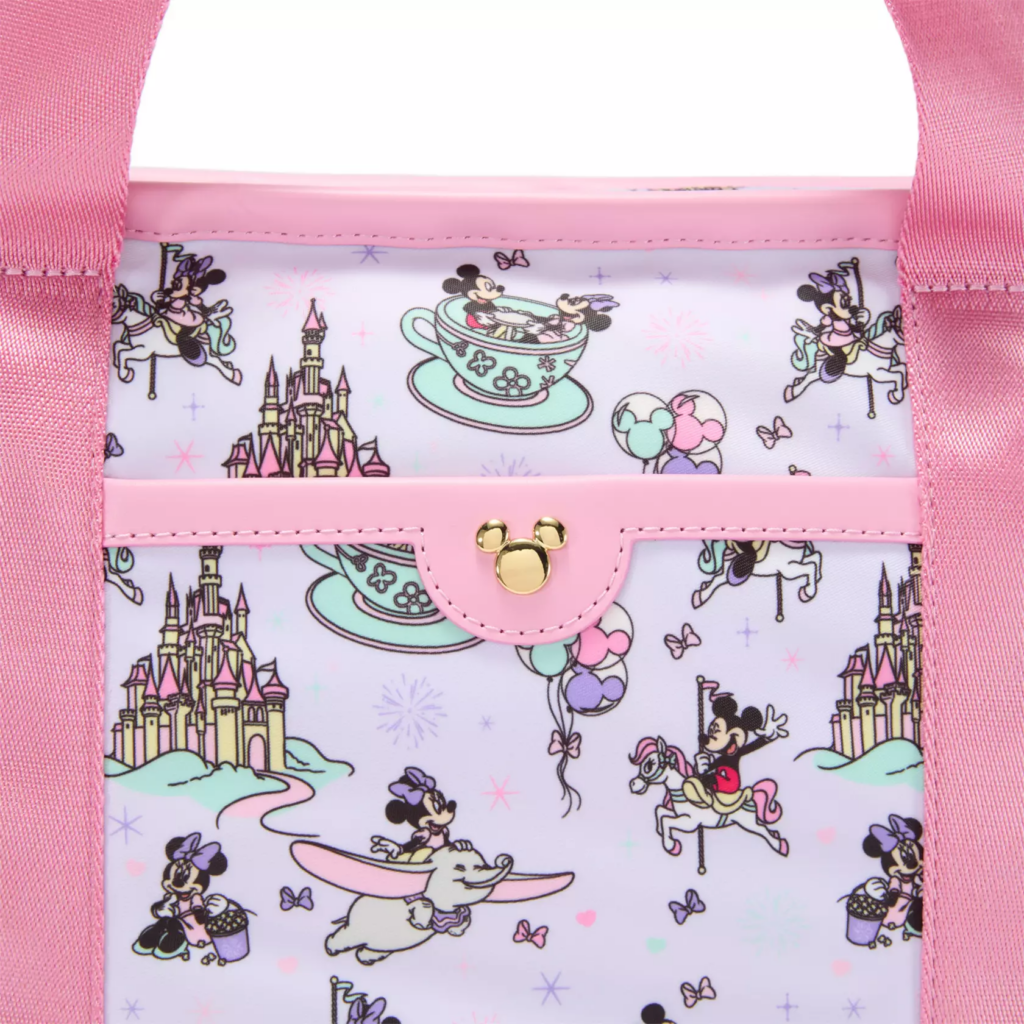 Mickey and Minnie Mouse in the Parks Weekend Tote Bag by Stoney Clover Lane – Exclusive (close up)
